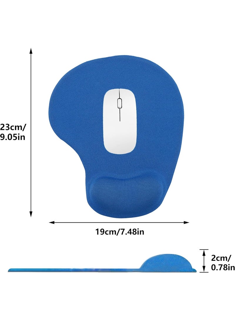 Muzz Ergonomic Mouse Pad with Wrist Rest, Gel Wrist Support Mousepad, Pain Relief Laptop Computer Mouse Pad, Non-Slip Mouse Pads for Office & Home - Image 2